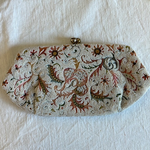 Vintage Beaded Clutch Handbag by Josef in France - Picture 14 of 15